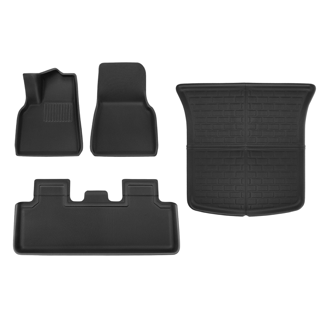 Floor & Cargo Mats All-Weather Design (XPE) For Model Y