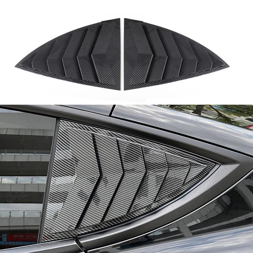 Rear Side Window Louver Covers for Model Y