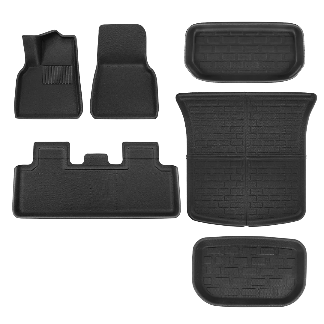 Floor & Cargo Mats All-Weather Design (XPE) For Model Y