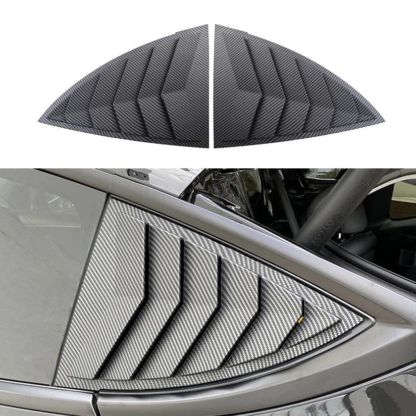 Rear Side Window Louver Covers for Model Y