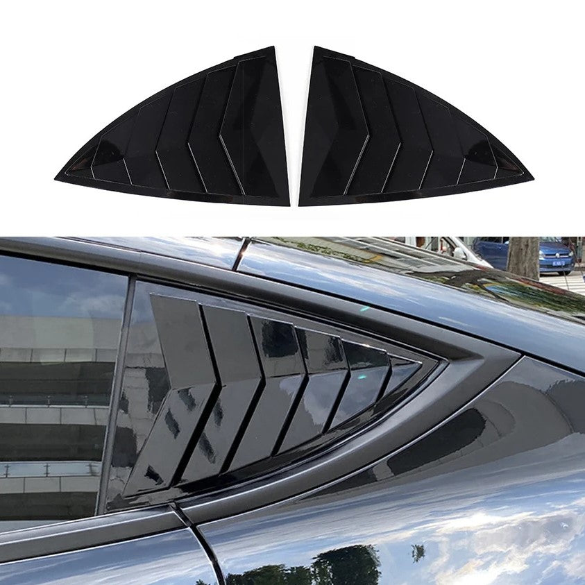 Rear Side Window Louver Covers for Model Y