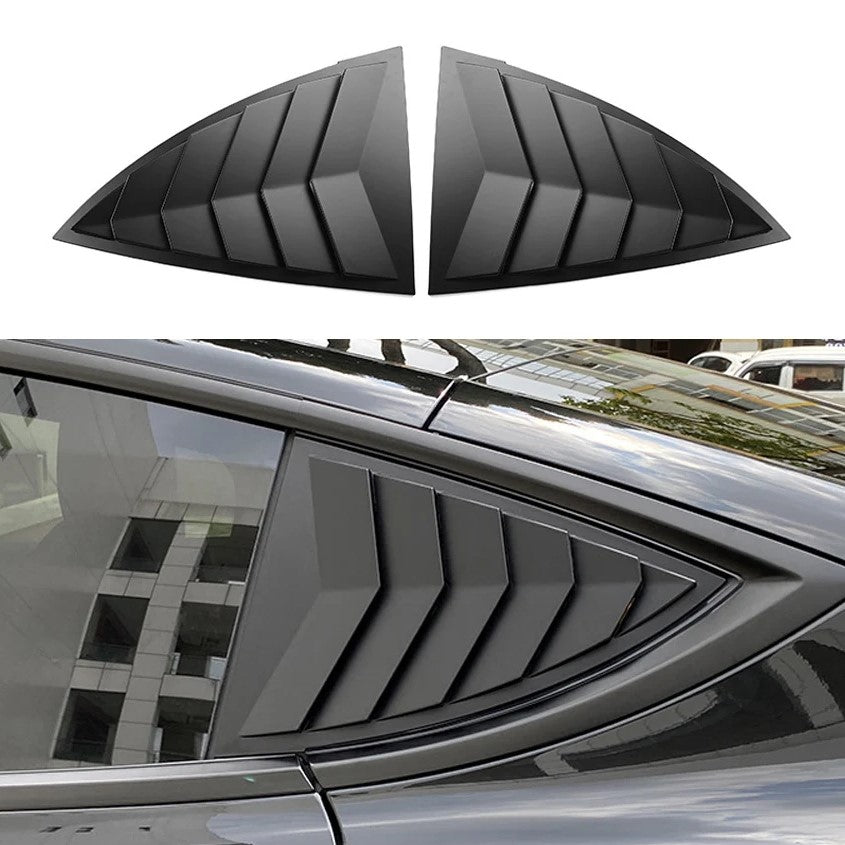 Rear Side Window Louver Covers for Model Y