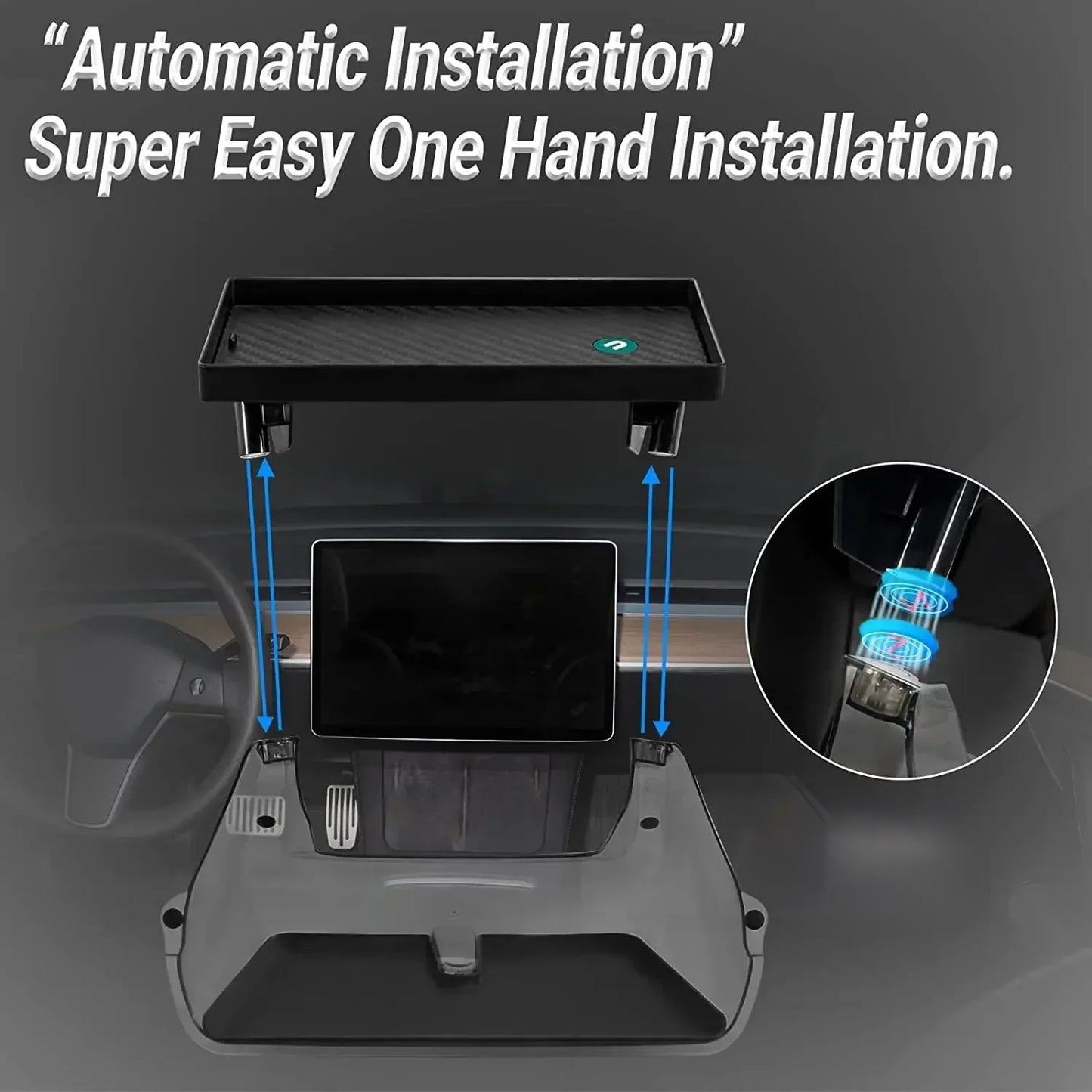 Dual Shelf Display Mount with Tissue Box