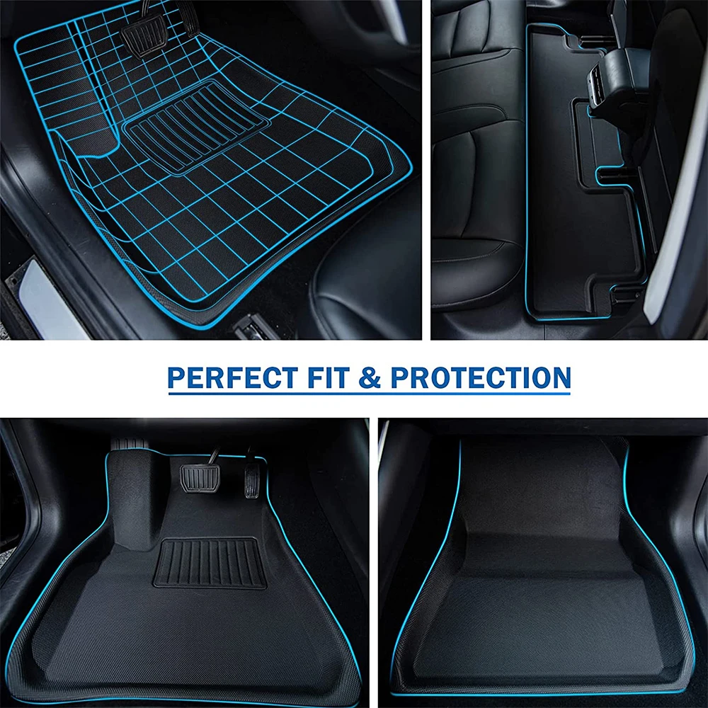 Floor & Cargo Mats All-Weather Design (XPE) For Model Y