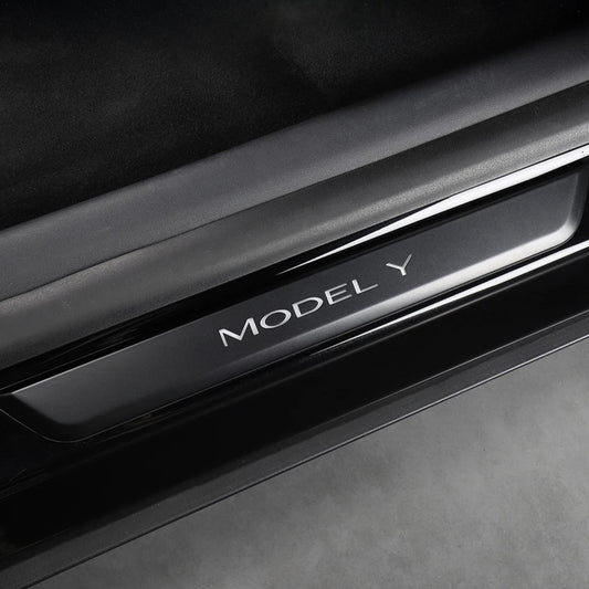 Light Up Door Sill Covers with Magnetic LED Induction – Set of 4