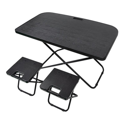 Folding Camping Table with 2 Stools for Tesla Model Y
