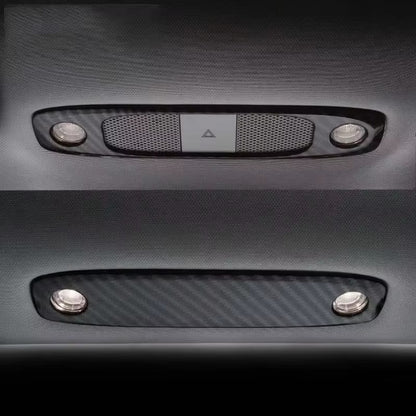 Dome Light Covers - Front And Rear Carbon Fiber