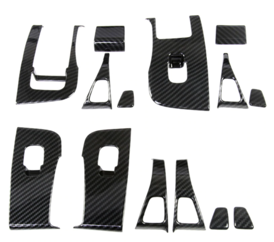 Carbon Fiber 14 Piece Window & Door Switch