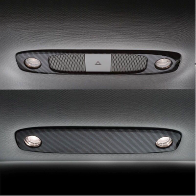 Dome Light Covers - Front And Rear Carbon Fiber